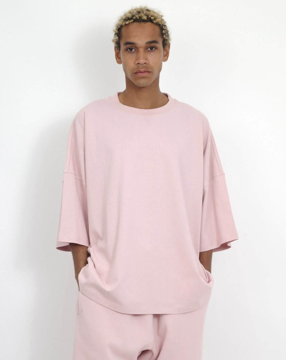 NISHIMOTO IS THE MOUTH WIDE S/S TEE NIM-WD01 SMOKE PINK