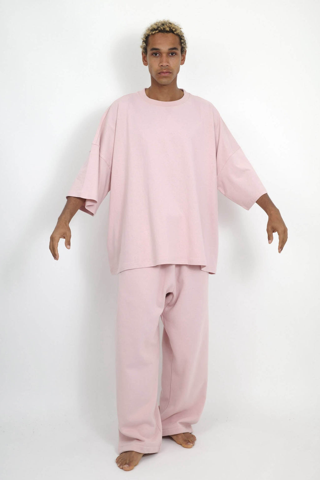 NISHIMOTO IS THE MOUTH WIDE S/S TEE NIM-WD01 SMOKE PINK