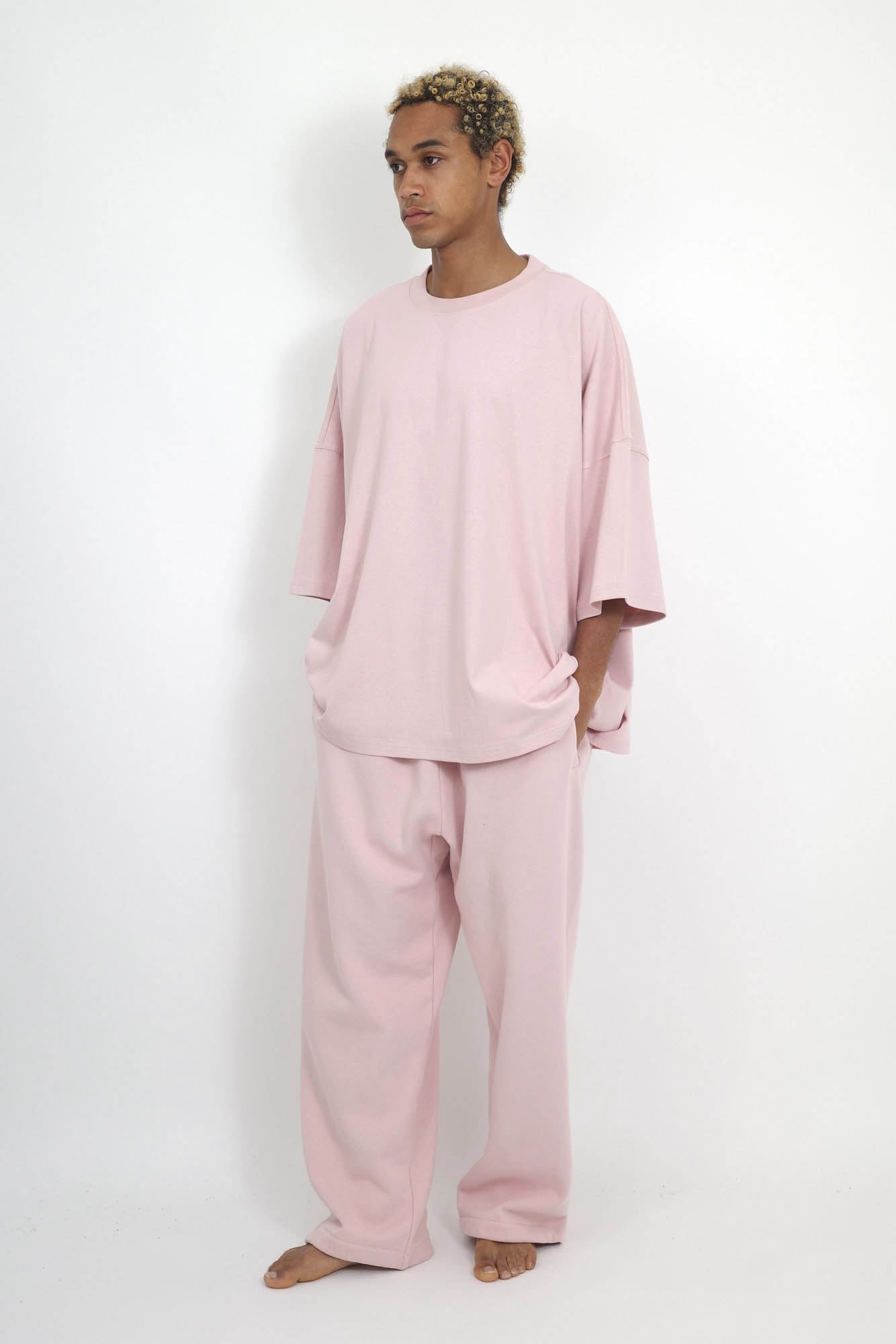 NISHIMOTO IS THE MOUTH WIDE S/S TEE NIM-WD01 SMOKE PINK