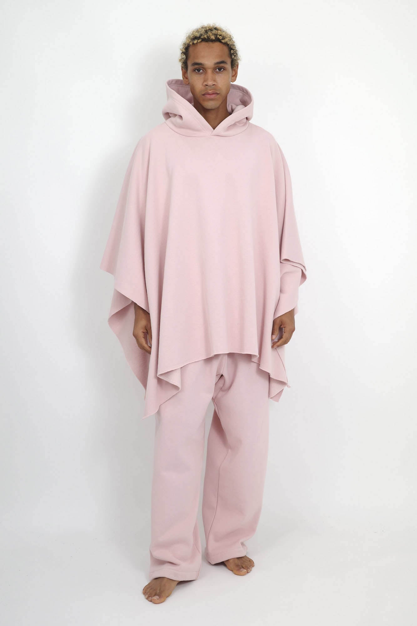 NISHIMOTO IS THE MOUTH WIDE SWEAT PONCHO NIM-WD09 SMOKE PINK