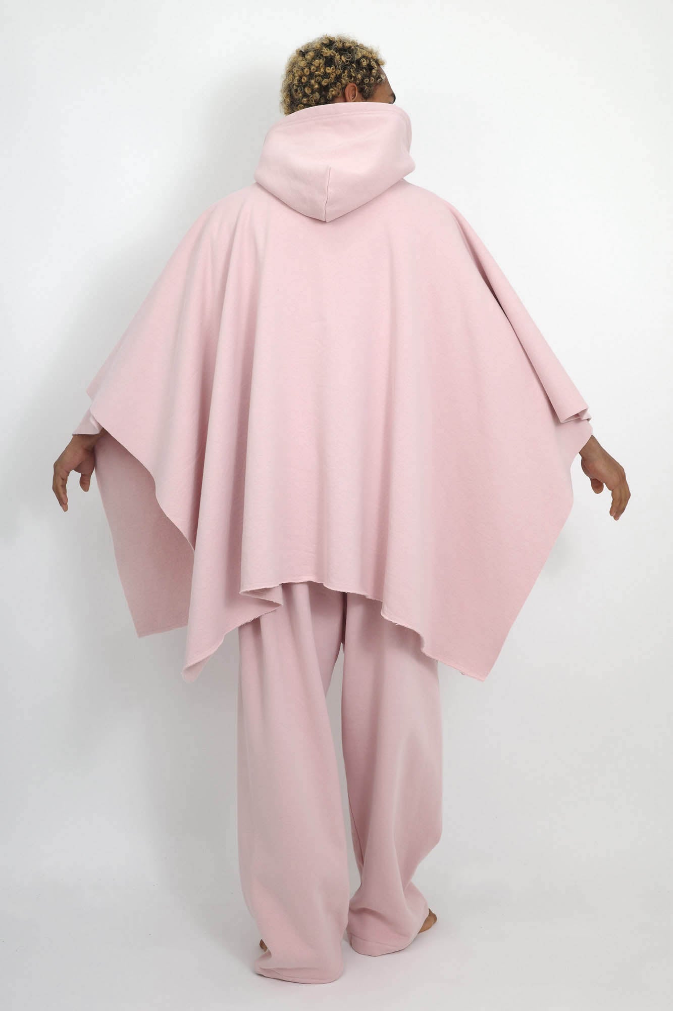 NISHIMOTO IS THE MOUTH WIDE SWEAT PONCHO NIM-WD09 SMOKE PINK