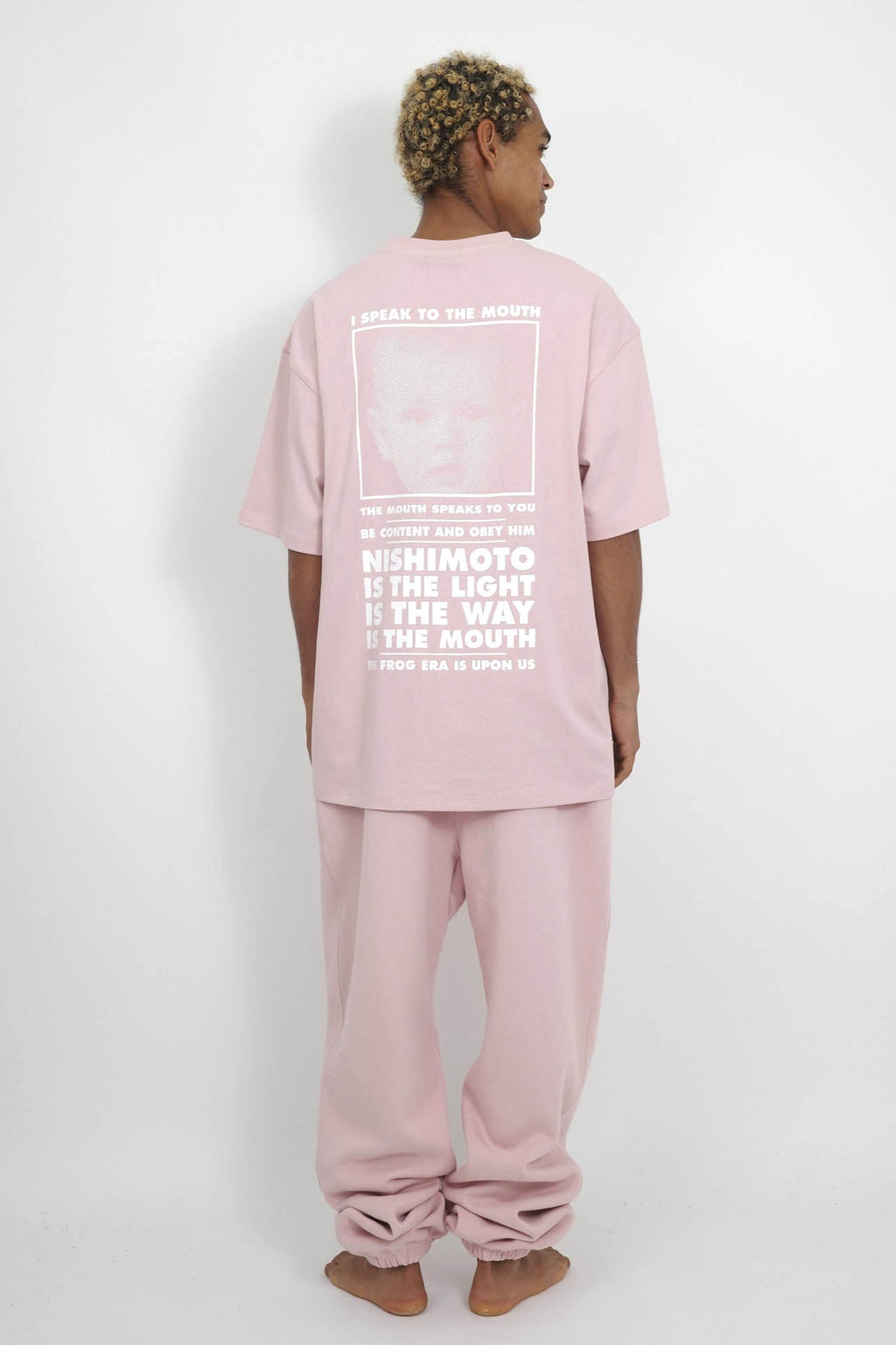 NISHIMOTO IS THE MOUTH SWEAT PANTS NIM-L15CM SMOKE PINK
