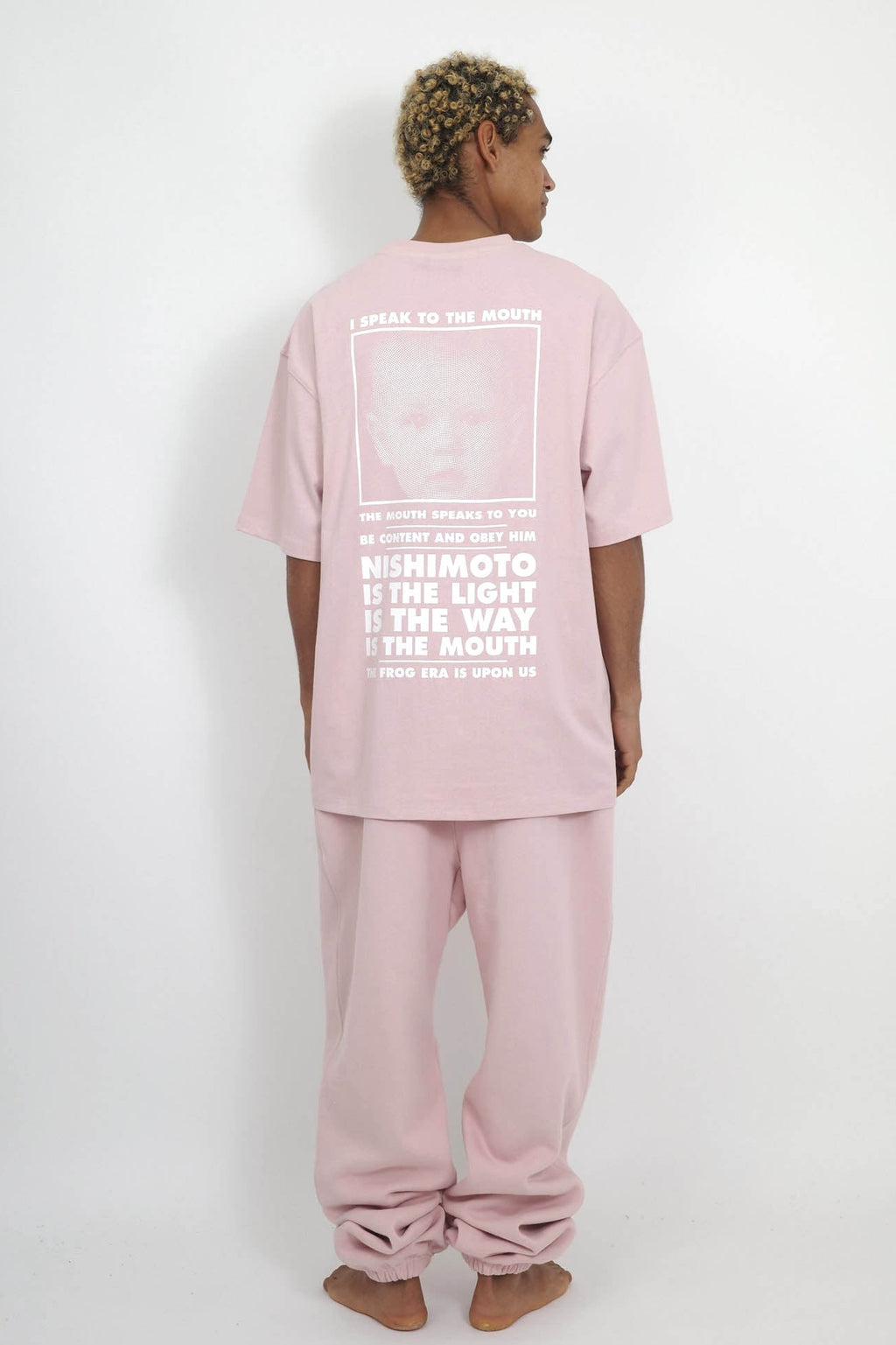 NISHIMOTO IS THE MOUTH S/S TEE NIM-L11CM SMOKE PINK