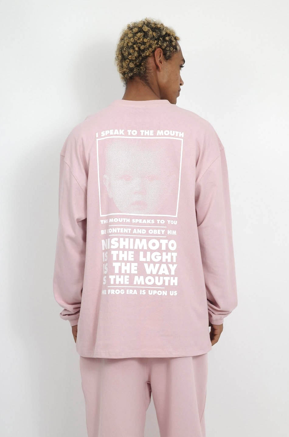 NISHIMOTO IS THE MOUTH L/S TEE NIM-L12CM SMOKE PINK
