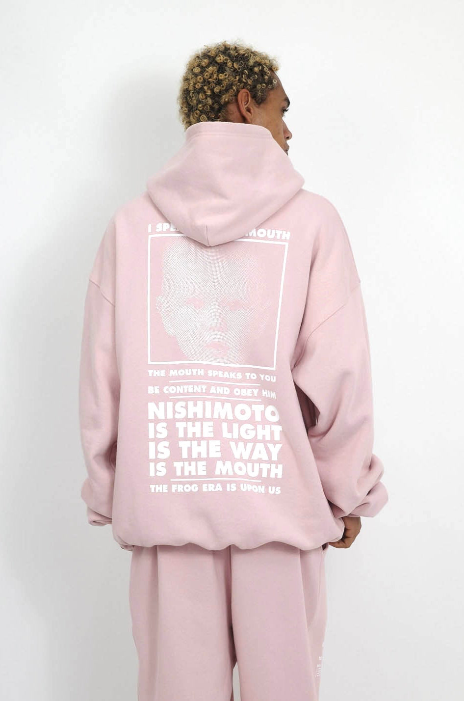 NISHIMOTO IS THE MOUTH SWEAT HOODIE NIM-L13CM SMOKE PINK