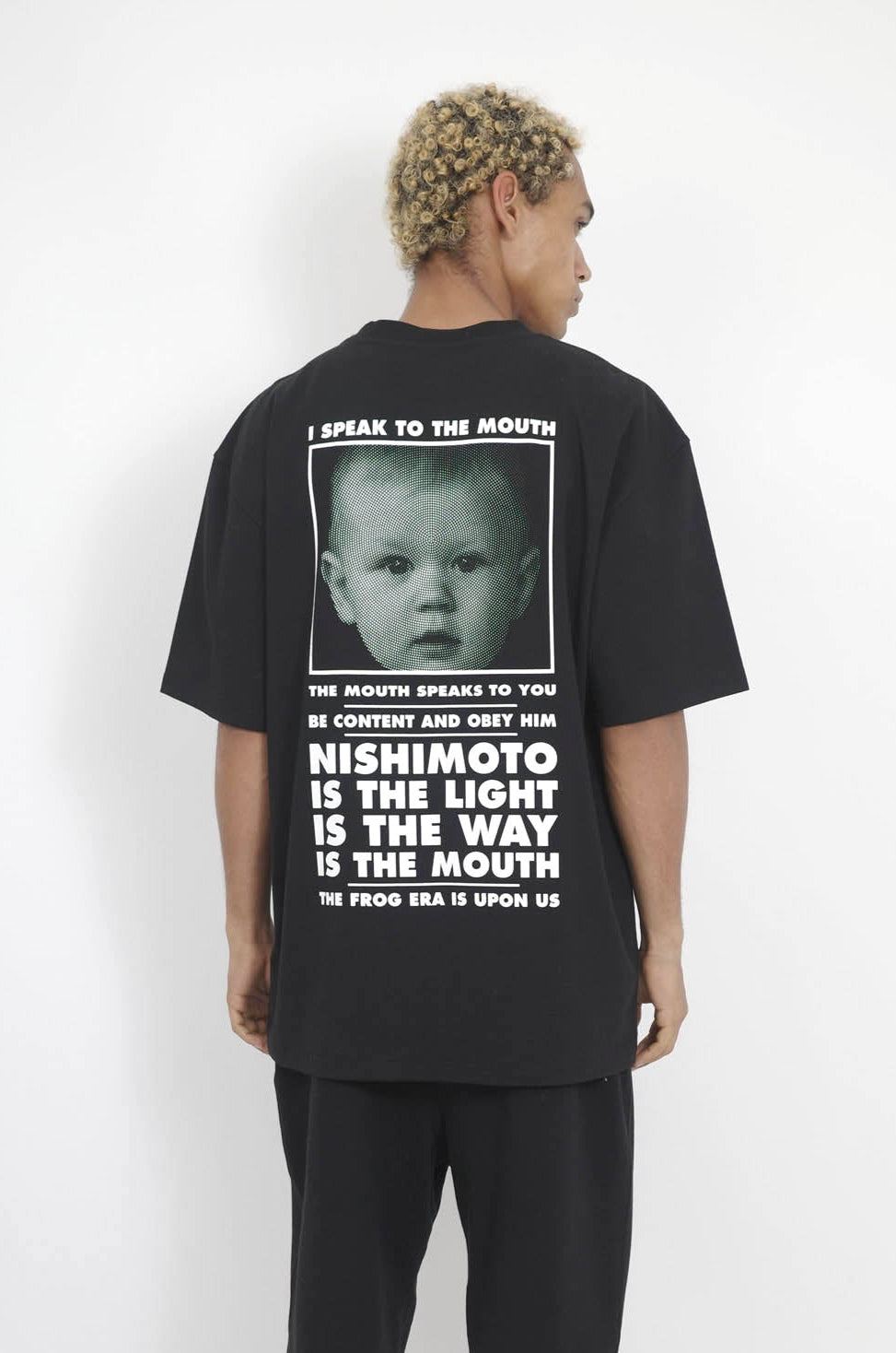 NISHIMOTO IS THE MOUTH S/S TEE NIM-SP01C BLACK/WHITE