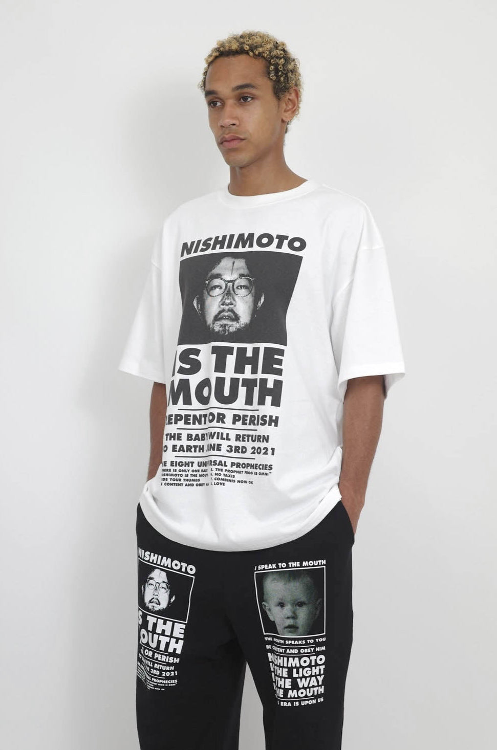 NISHIMOTO IS THE MOUTH S/S TEE NIM-L11CM WHITE
