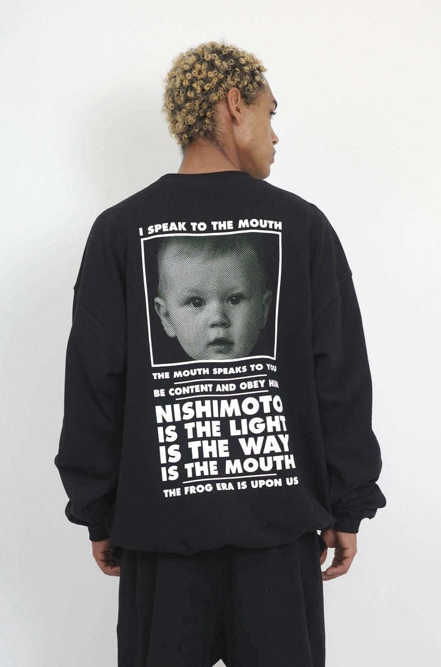 NISHIMOTO IS THE MOUTH SWEATSHIRT NIM-L14CM BLACK