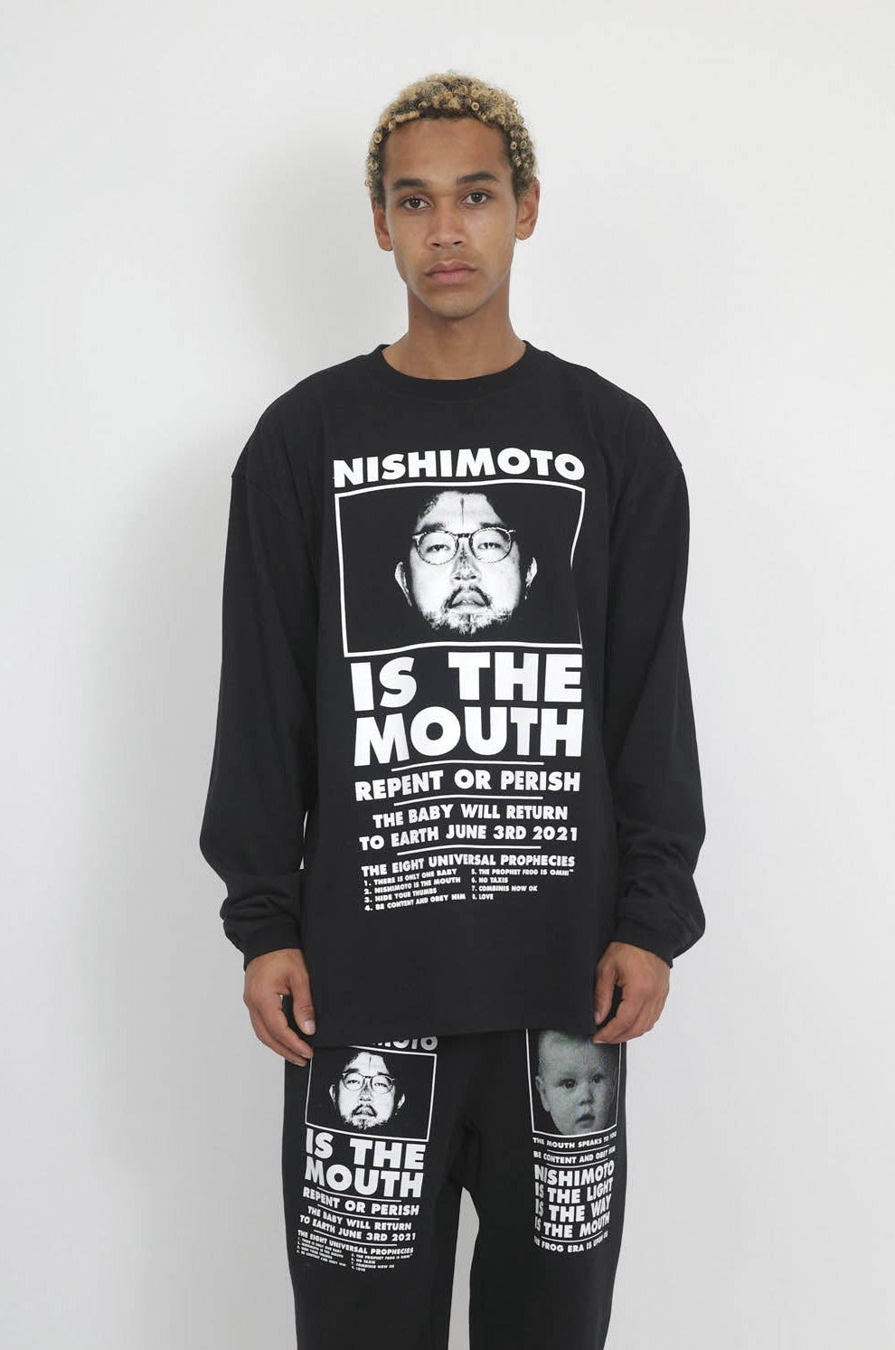 NISHIMOTO IS THE MOUTH L/S TEE NIM-L12CM BLACK