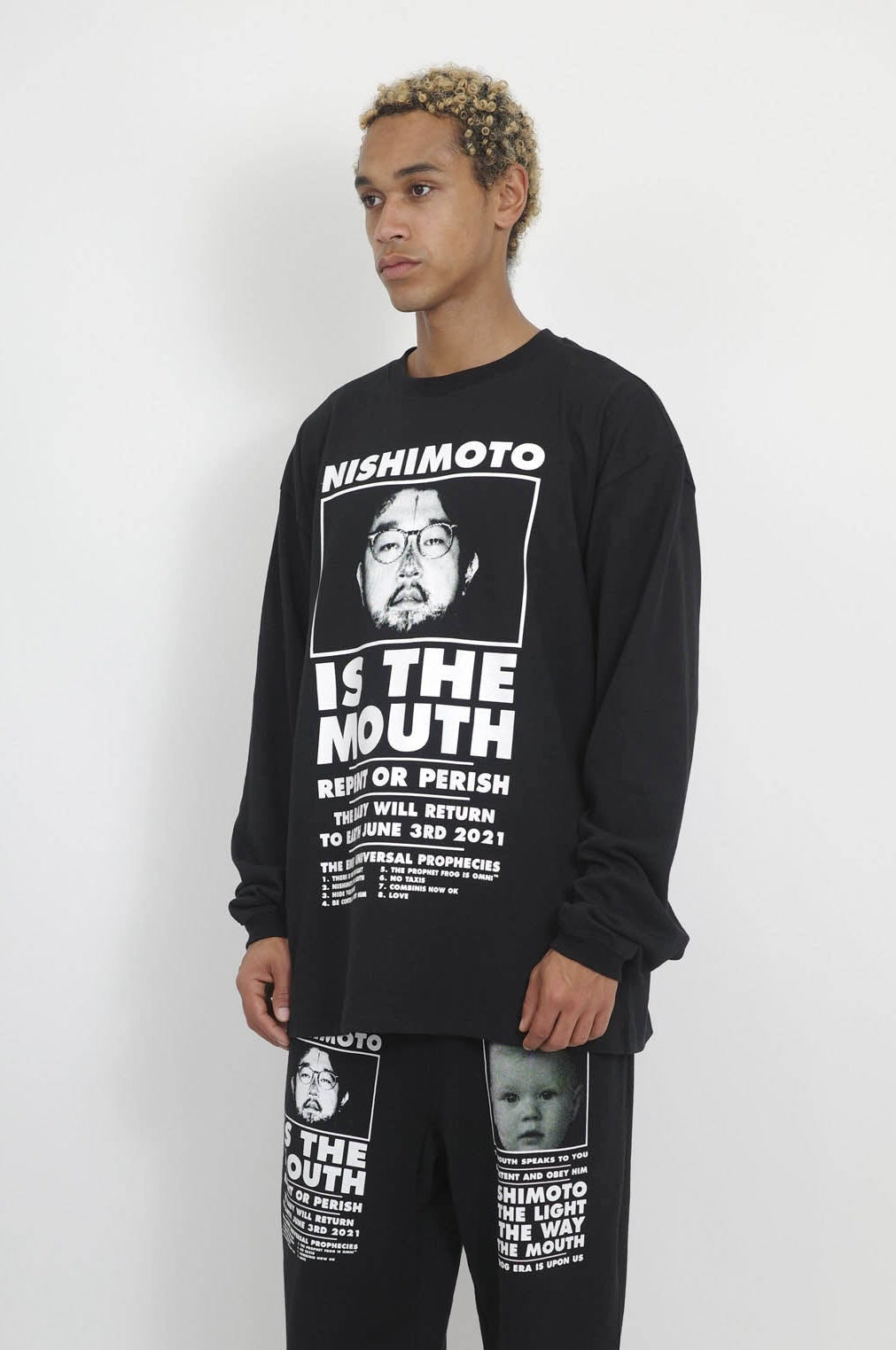 NISHIMOTO IS THE MOUTH L/S TEE NIM-L12CM BLACK