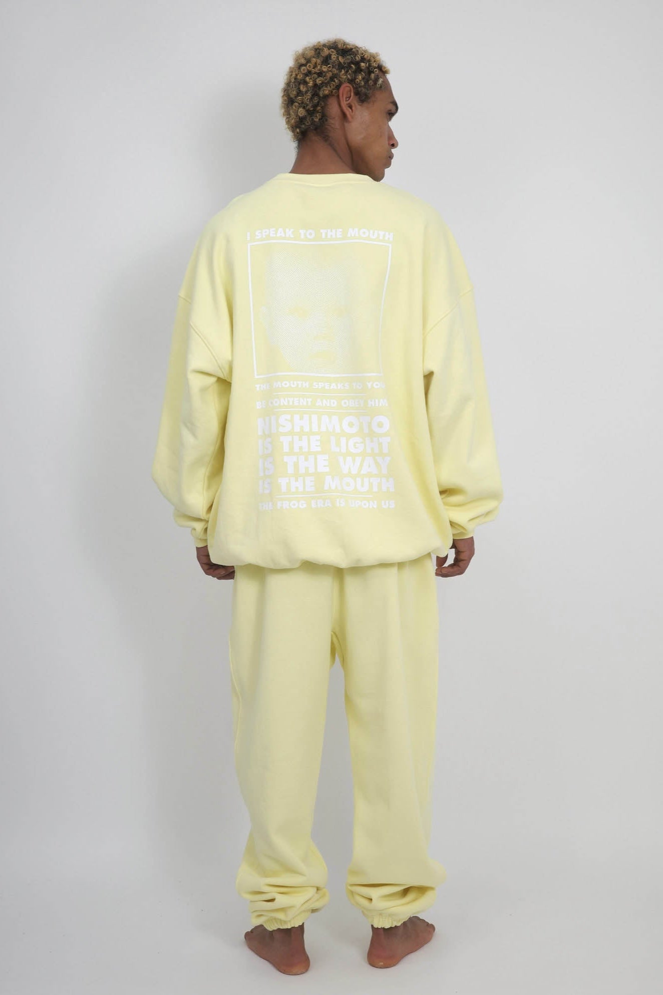 NISHIMOTO IS THE MOUTH SWEAT PANTS NIM-L15CM LIGHT YELLOW