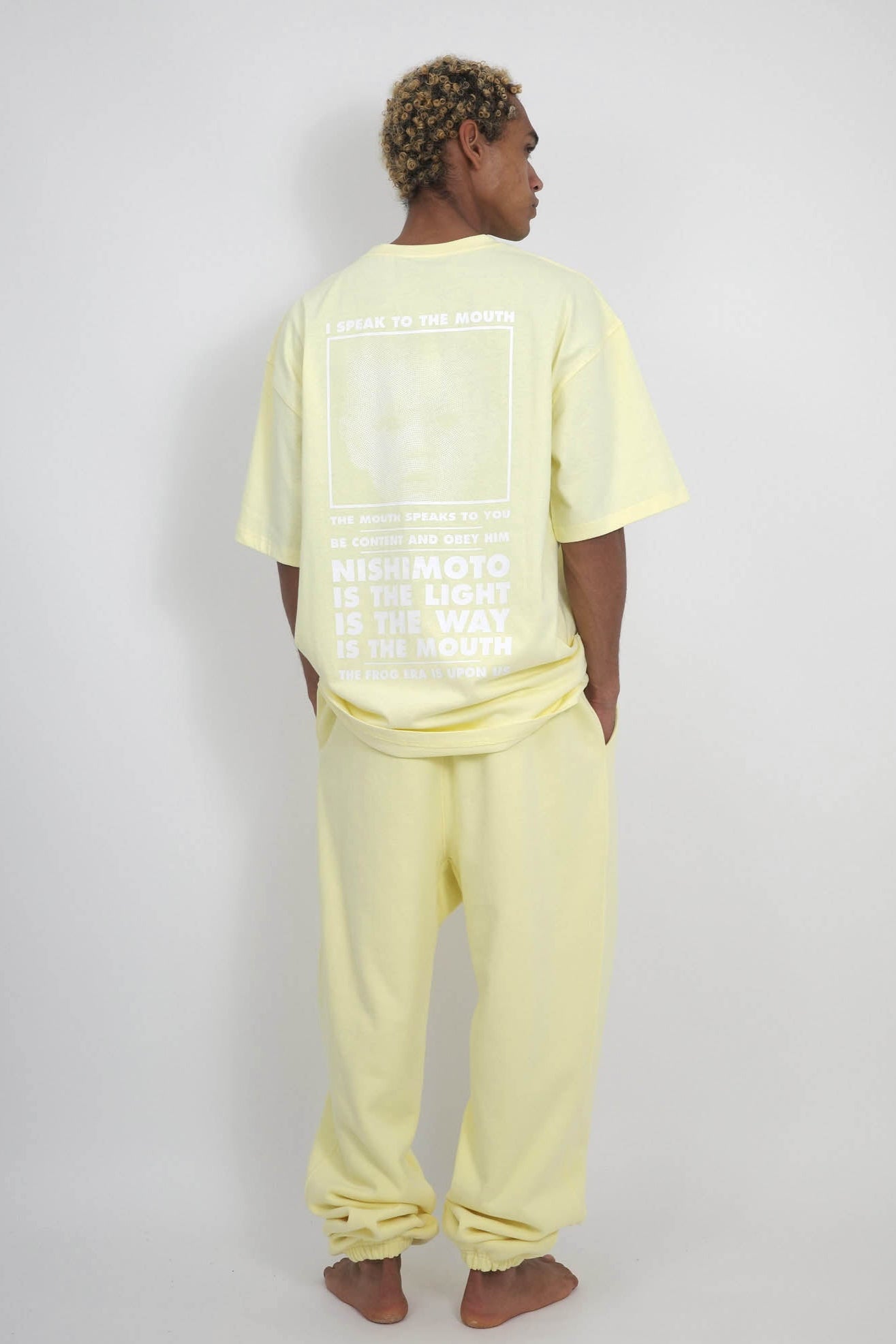 NISHIMOTO IS THE MOUTH S/S TEE NIM-L11CM LIGHT YELLOW