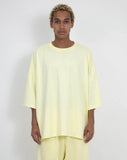 NISHIMOTO IS THE MOUTH WIDE S/S TEE NIM-WD01 LIGHT YELLOW