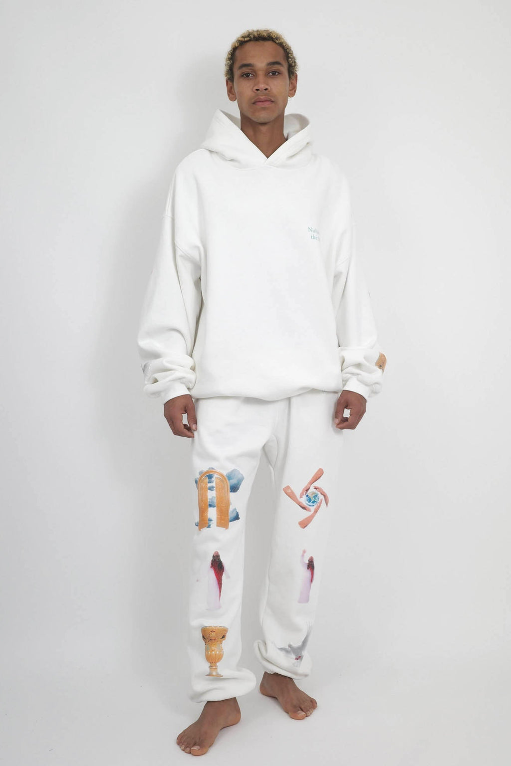 NISHIMOTO IS THE MOUTH SWEAT PANTS NIM-V05 WHITE