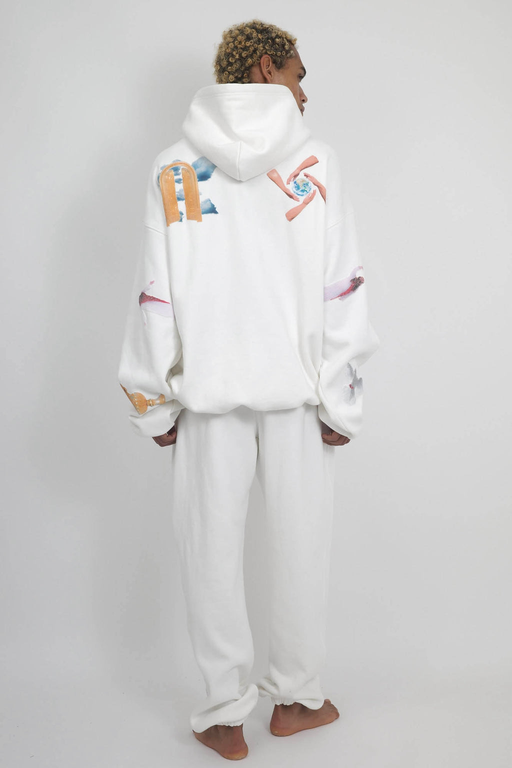 NISHIMOTO IS THE MOUTH SWEAT PANTS NIM-V05 WHITE