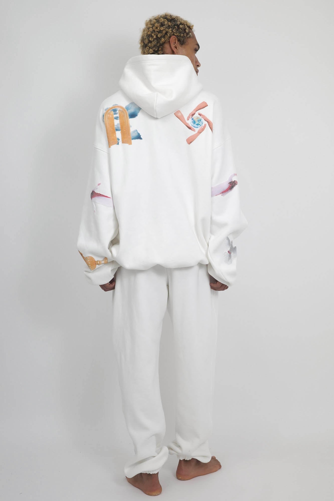 NISHIMOTO IS THE MOUTH SWEAT PANTS NIM-V05 WHITE