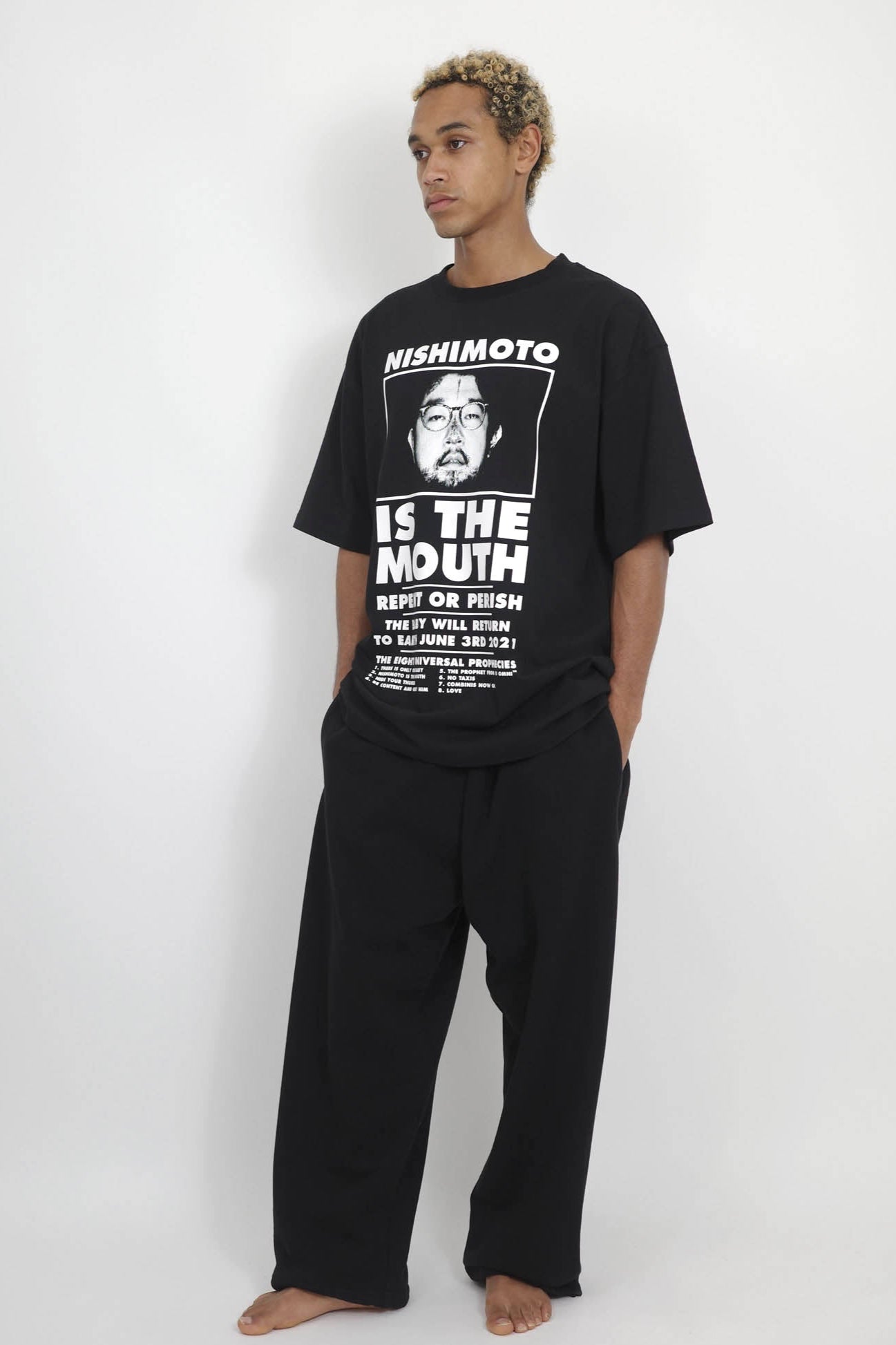 NISHIMOTO IS THE MOUTH S/S TEE NIM-L11CM BLACK
