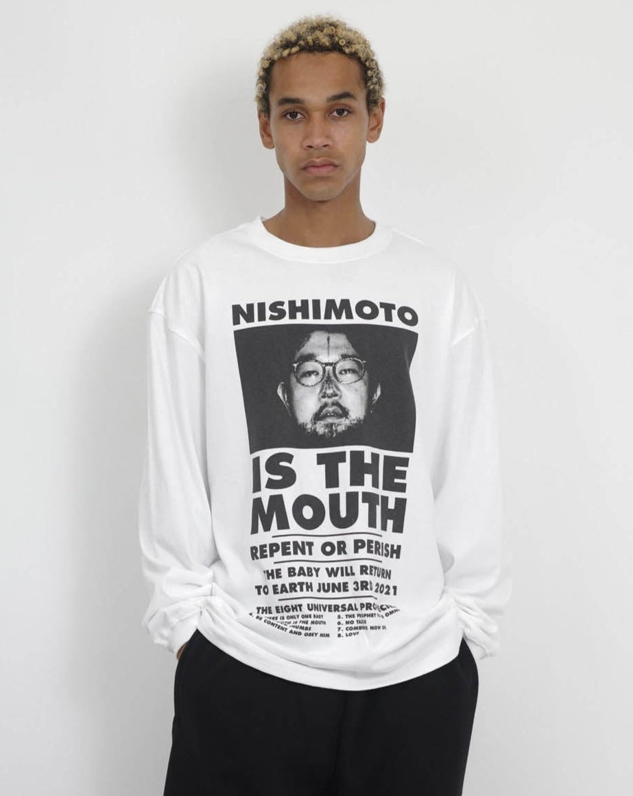 NISHIMOTO IS THE MOUTH L/S TEE NIM-L12CM WHITE