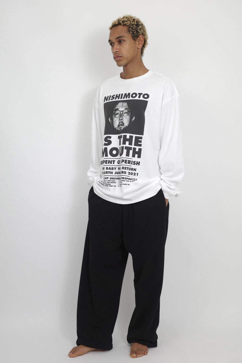NISHIMOTO IS THE MOUTH L/S TEE NIM-L12CM WHITE