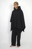 NISHIMOTO IS THE MOUTH WIDE SWEAT PONCHO NIM-WD09 BLACK