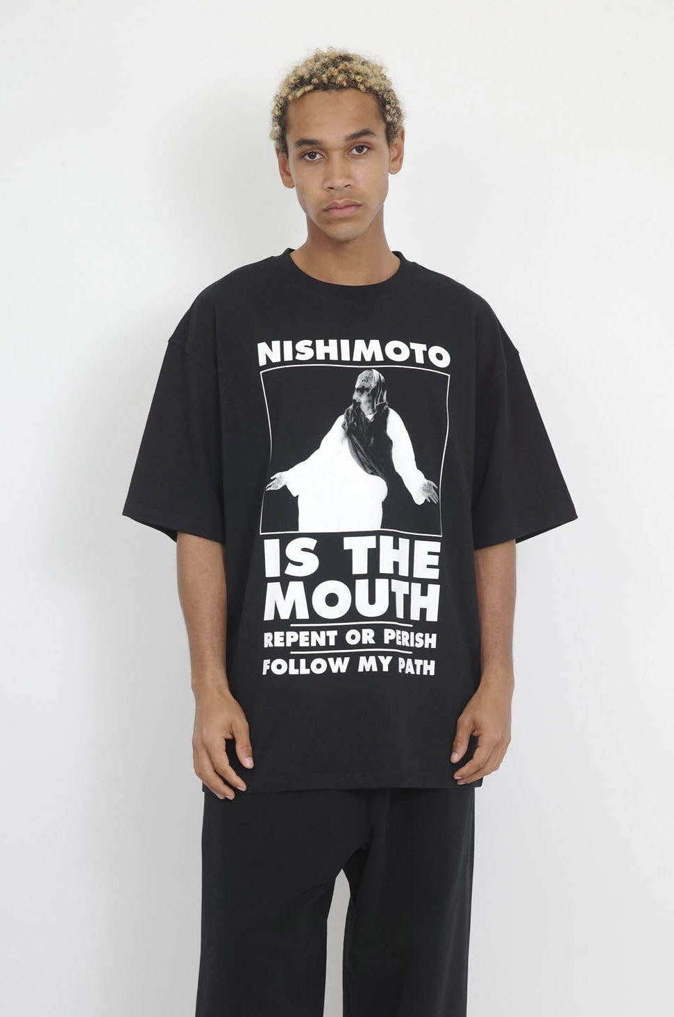 NISHIMOTO IS THE MOUTH S/S TEE NIM-V11 BLACK
