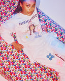 [Scheduled for delivery in mid-August] NISHIMOTO IS THE MOUTH FLOWER SWEAT PANTS NIM-C55 WHITE