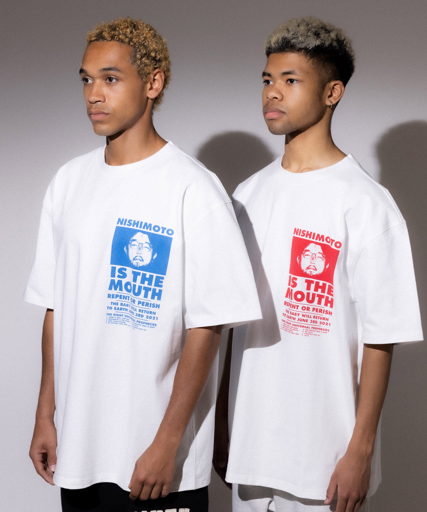 NISHIMOTO IS THE MOUTH S/S TEE NIM-SP01C WHITE/RED