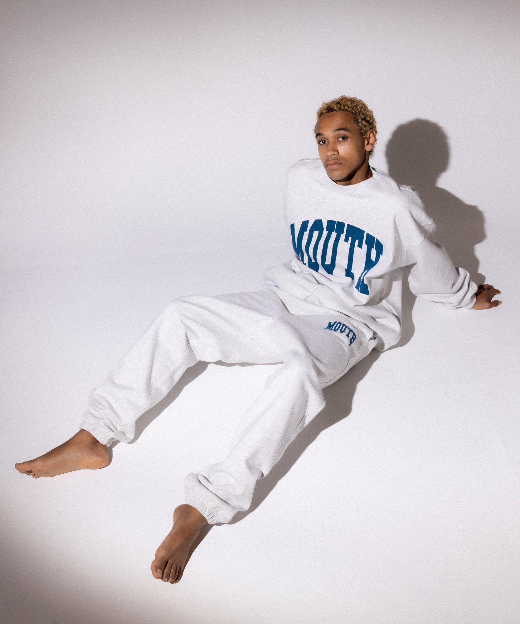 NISHIMOTO IS THE MOUTH SWEAT PANTS NIM-SP25 LIGHT HEATHER GRAY