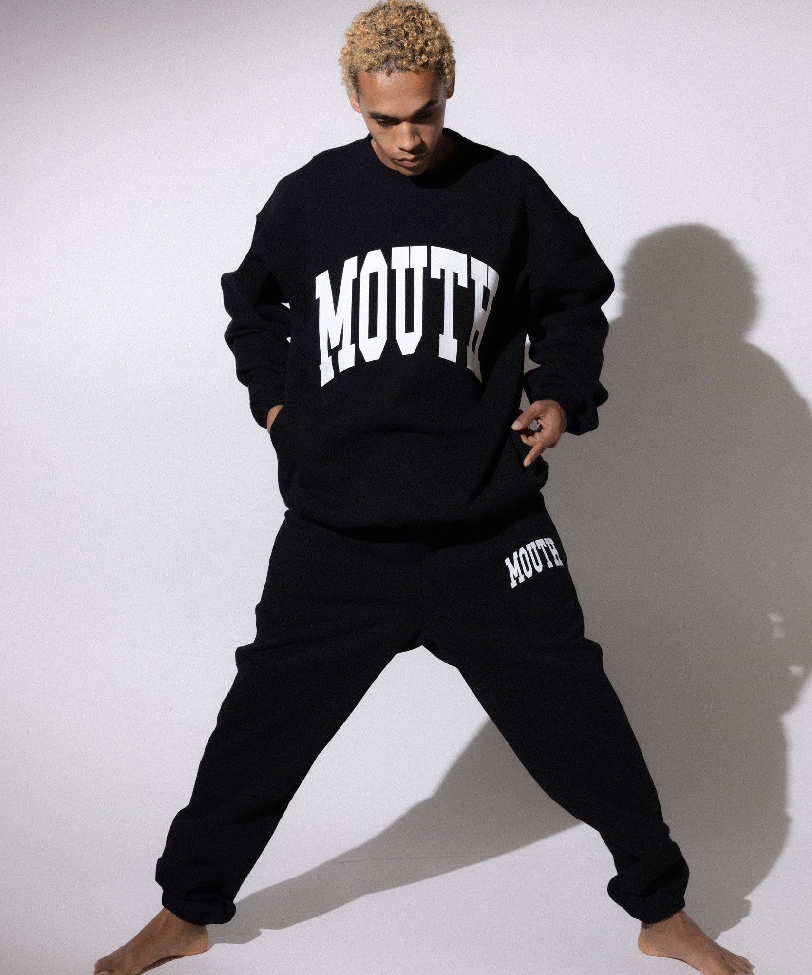 NISHIMOTO IS THE MOUTH SWEATSHIRT NIM-SP24 BLACK