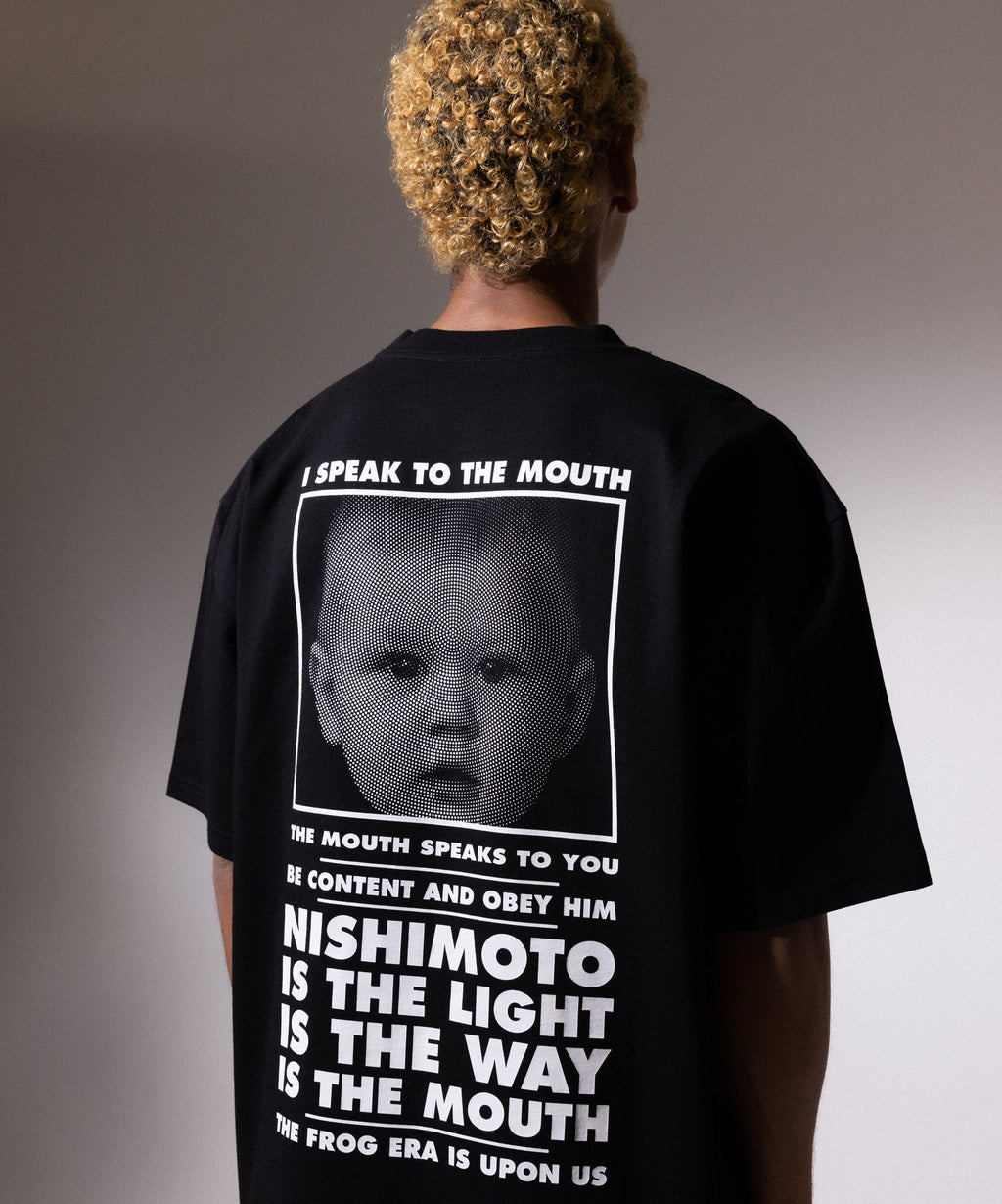 NISHIMOTO IS THE MOUTH S/S TEE NIM-SP01C BLACK/WHITE