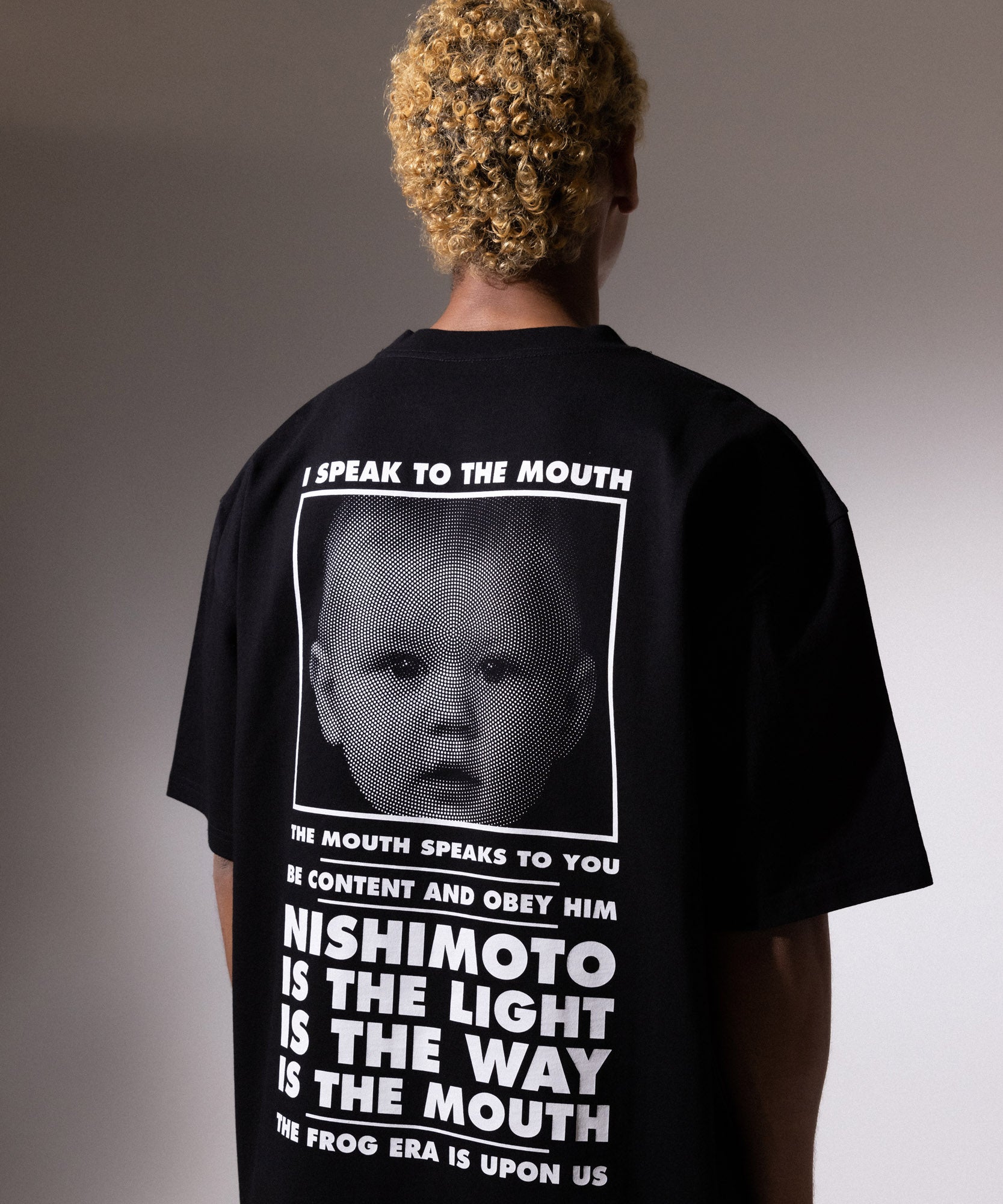 NISHIMOTO IS THE MOUTH S/S TEE NIM-SP01C BLACK/WHITE