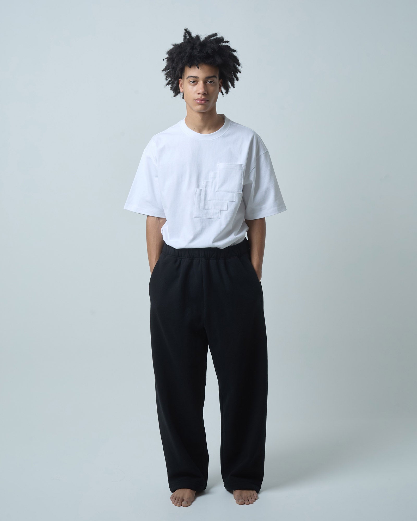 BOKUNOU COMMON NO MONEY WIDE SWEATPANTS BNCM-104P BLACK