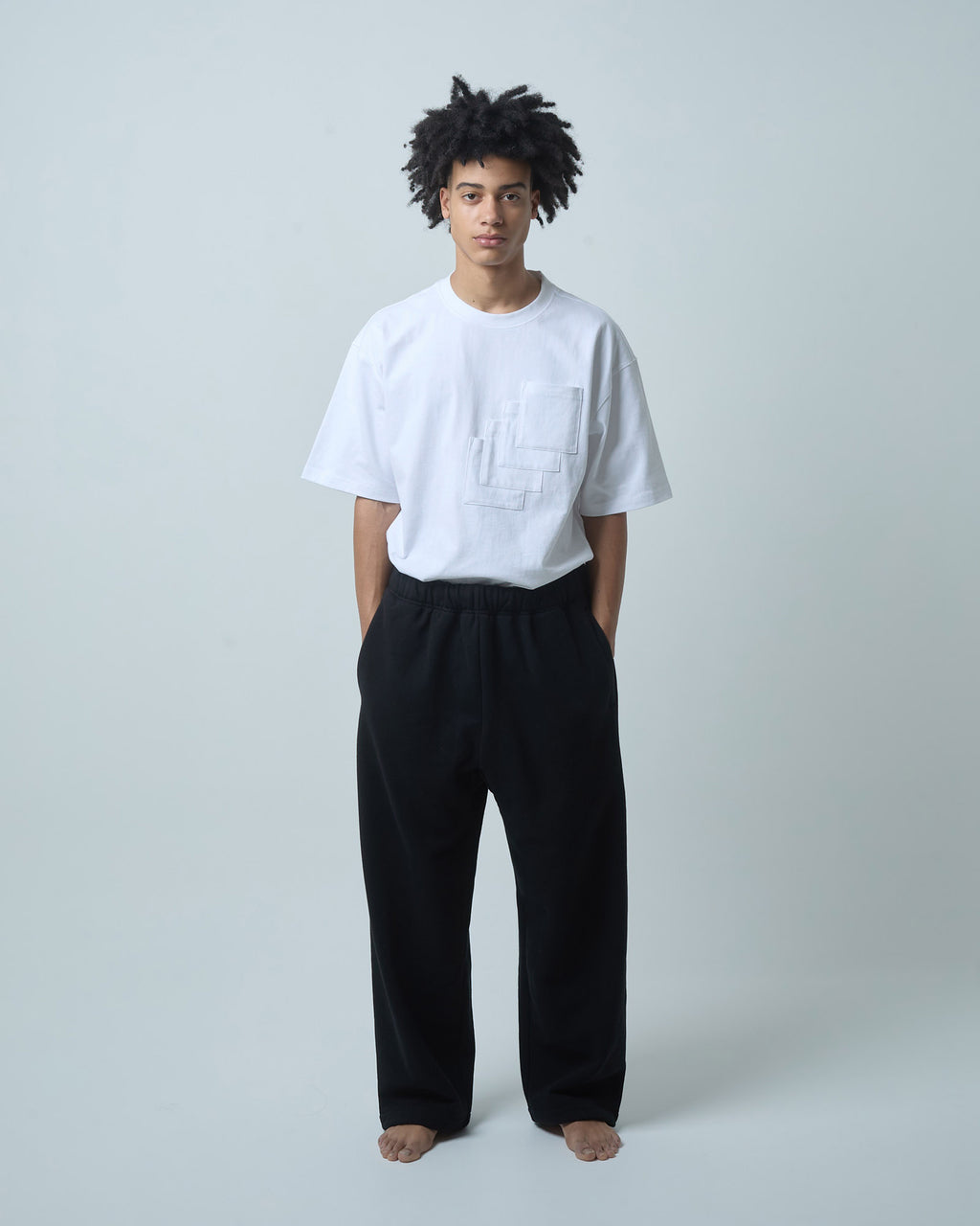 BOKUNOU COMMON NO MONEY WIDE SWEATPANTS BNCM-104P BLACK