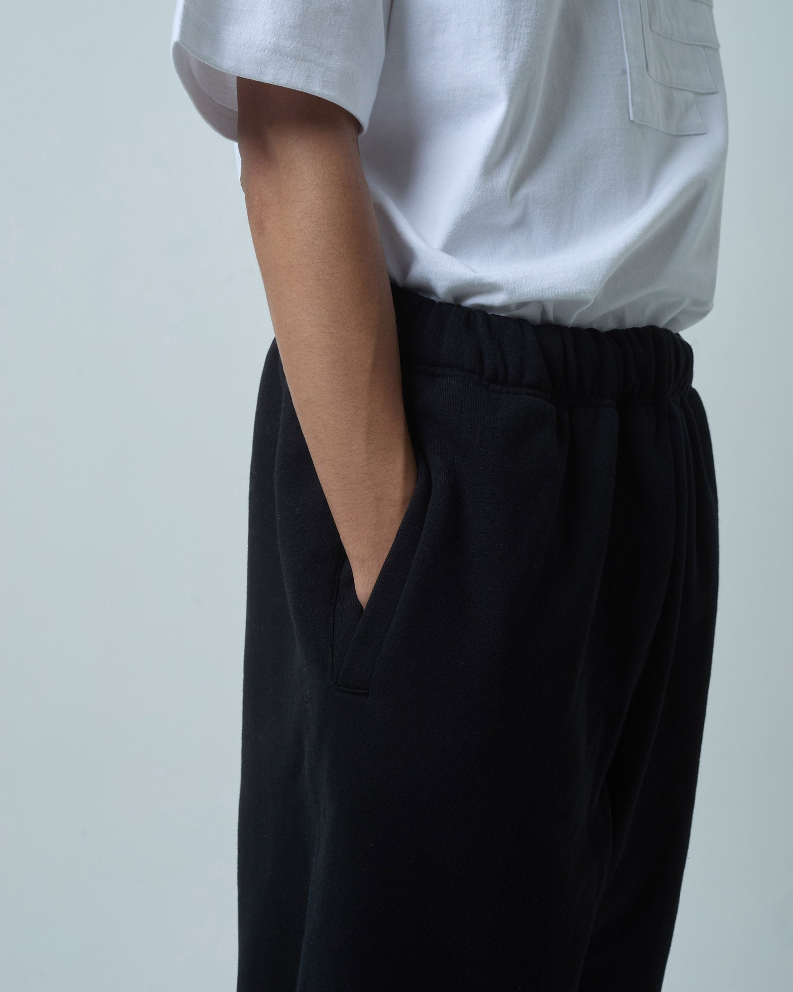 BOKUNOU COMMON NO MONEY WIDE SWEATPANTS BNCM-104P BLACK