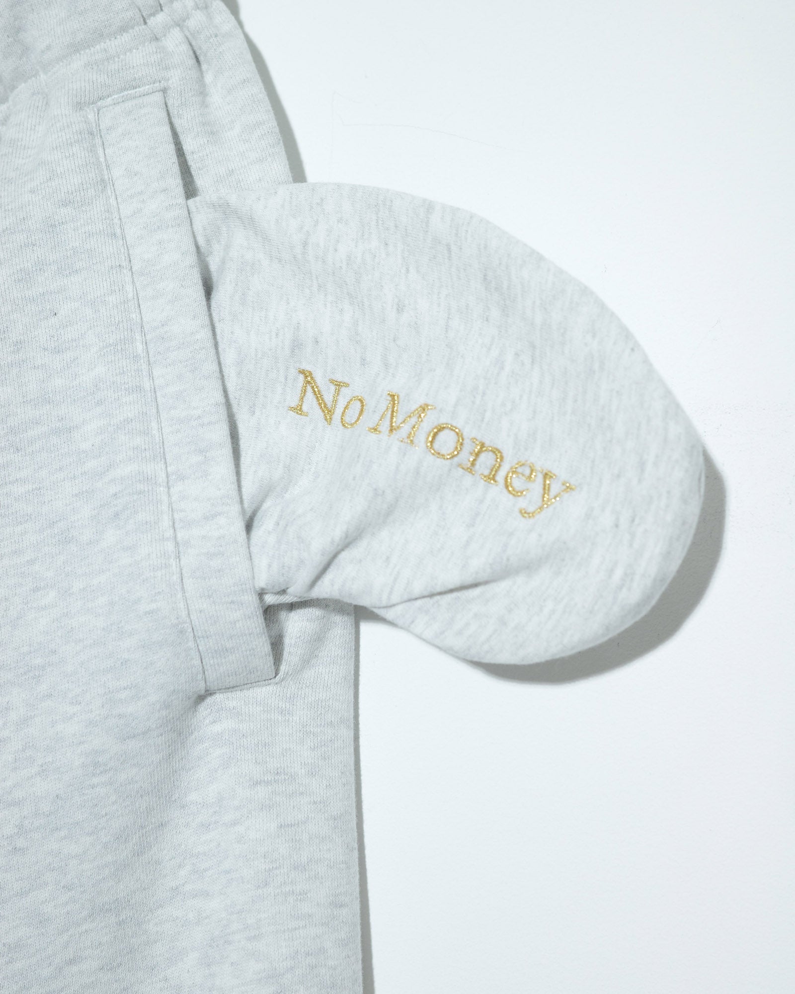 BOKUNOU COMMON NO MONEY WIDE SWEATPANTS BNCM-104P LIGHT HEATHER GREY