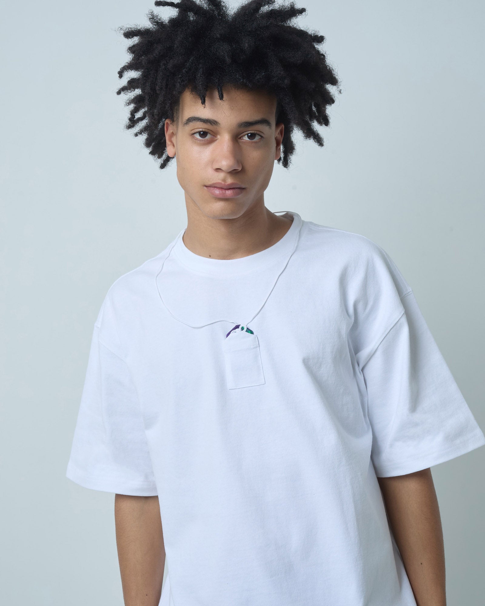 BOKUNOU COMMON OMAMORI POCKET S/S TEE BNCM-101T WHITE