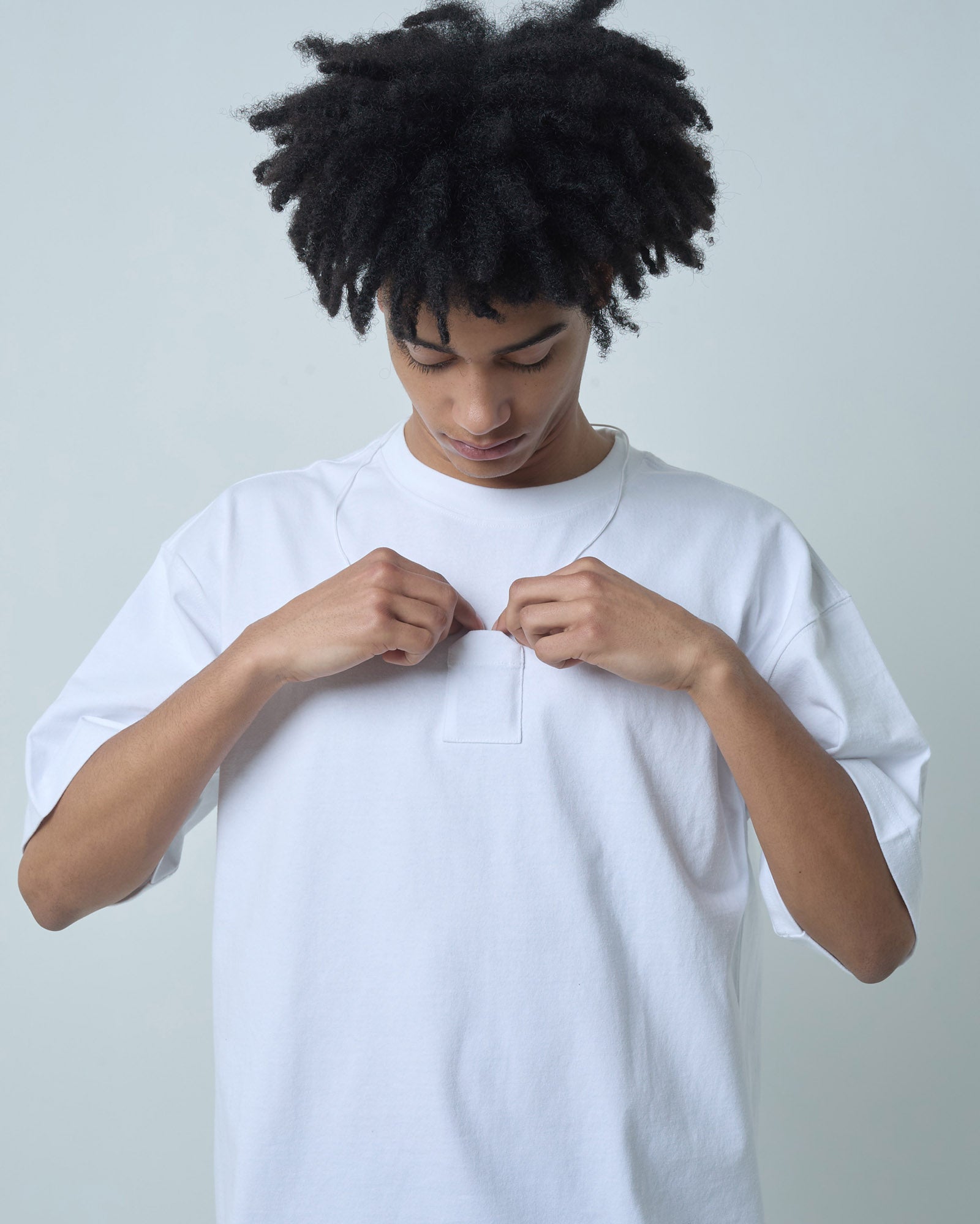 BOKUNOU COMMON OMAMORI POCKET S/S TEE BNCM-101T WHITE