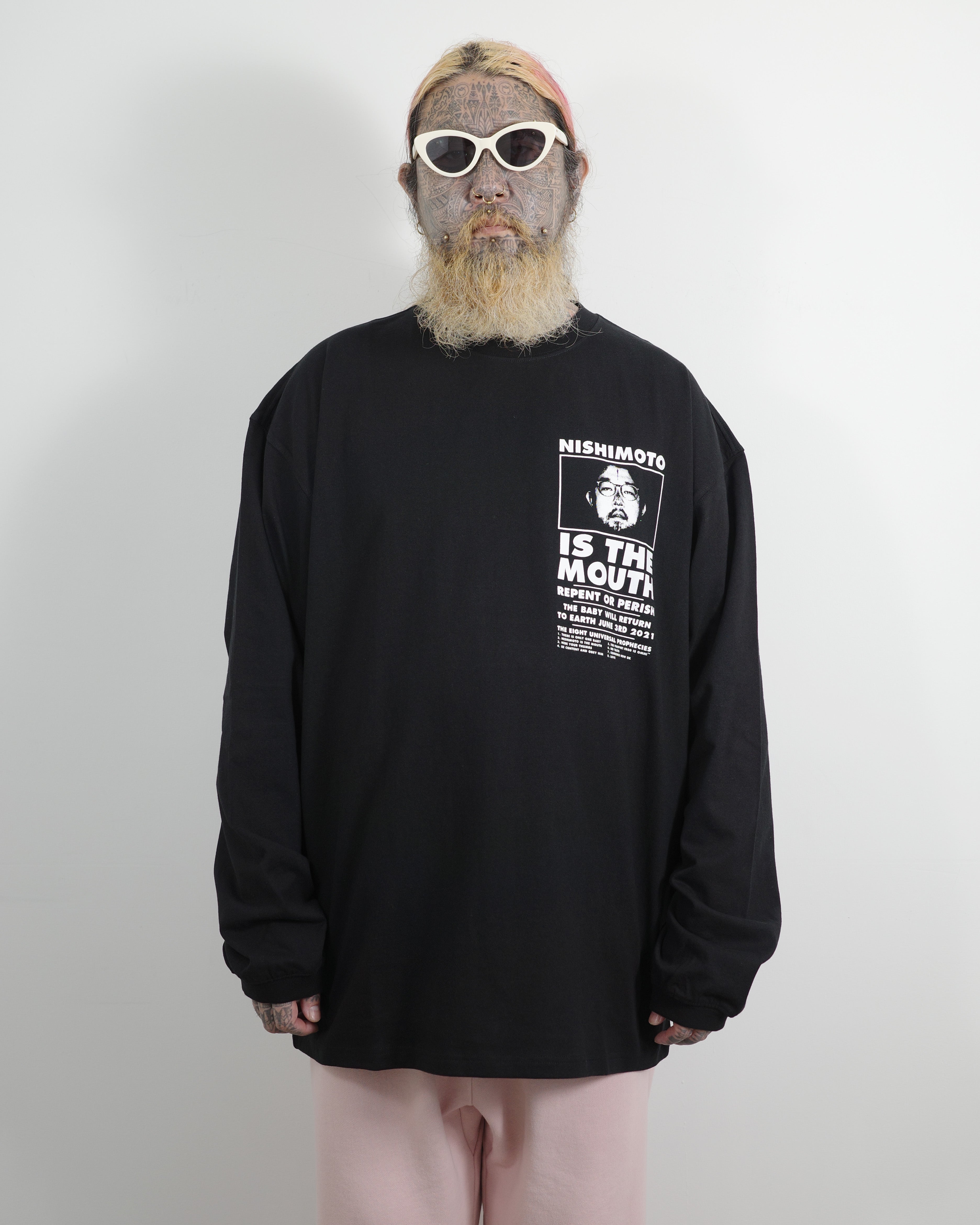 NISHIMOTO IS THE MOUTH S/S TEE NIM-SP02C BLACK/WHITE