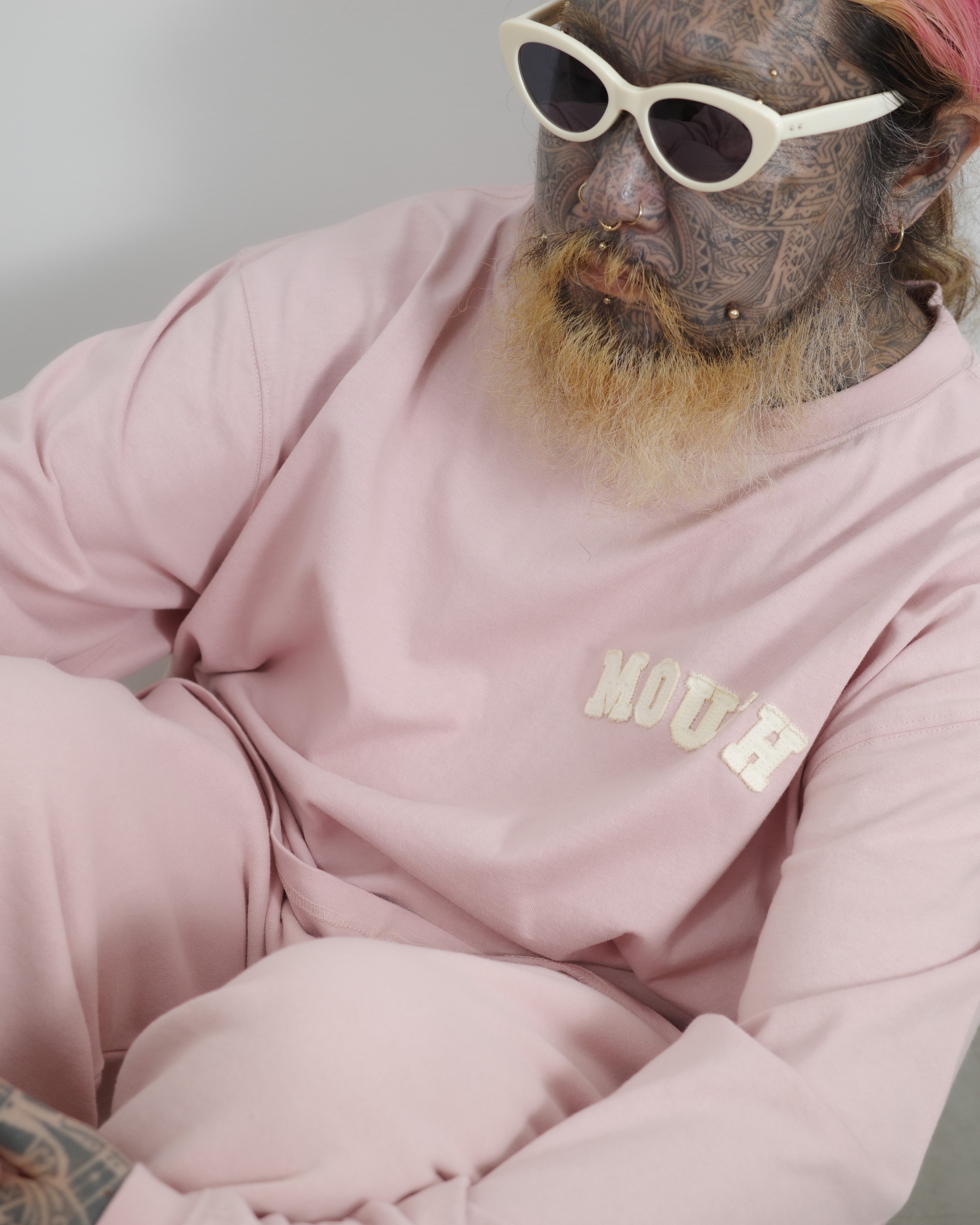 NISHIMOTO IS THE MOUTH S/S TEE NIM-SP32OP SMOKE PINK