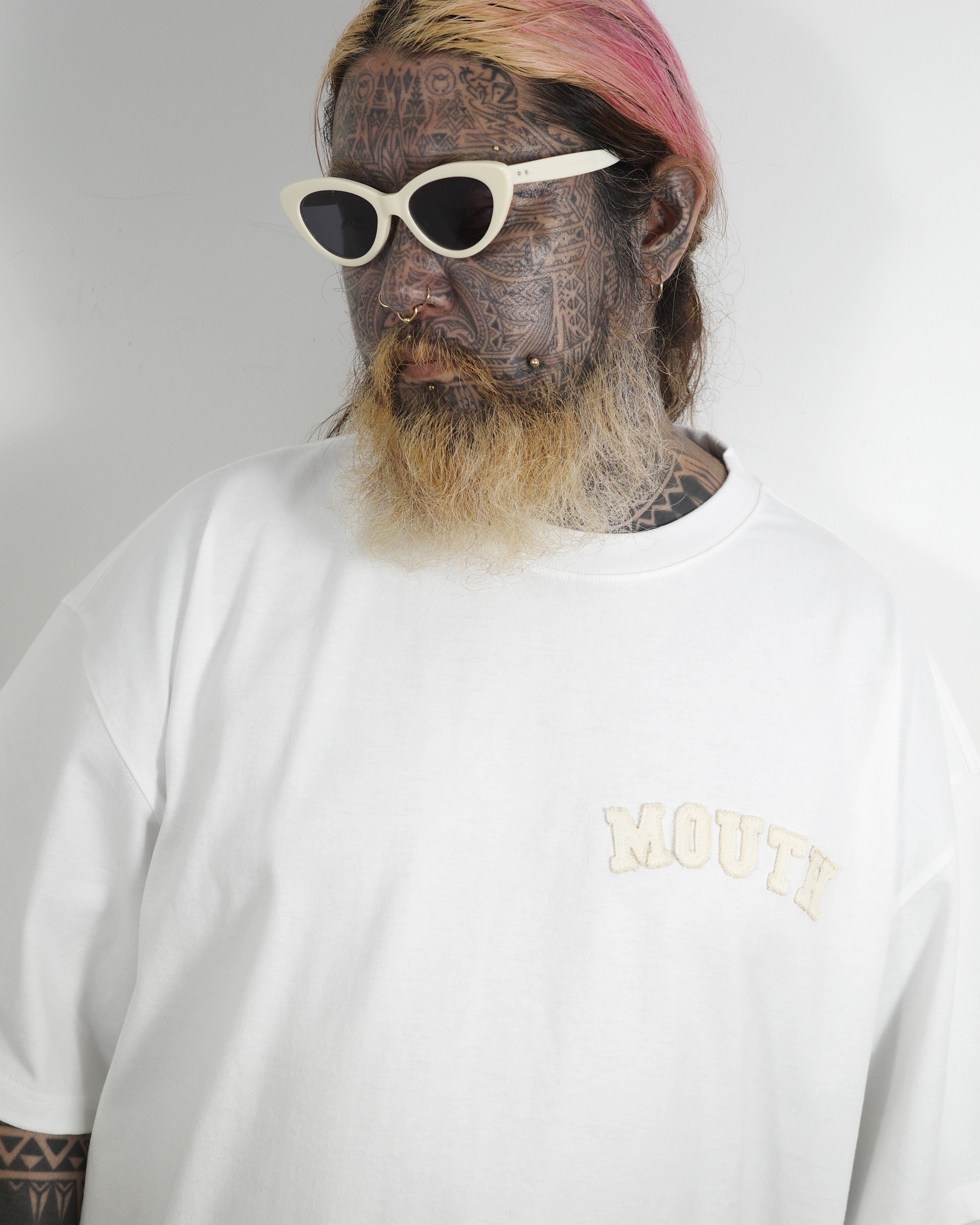 NISHIMOTO IS THE MOUTH S/S TEE NIM-SP31OP WHITE