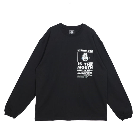 NISHIMOTO IS THE MOUTH S/S TEE NIM-SP02C BLACK/WHITE