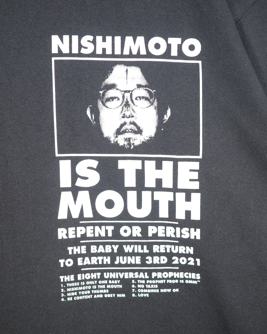 NISHIMOTO IS THE MOUTH S/S TEE NIM-SP02C BLACK/WHITE