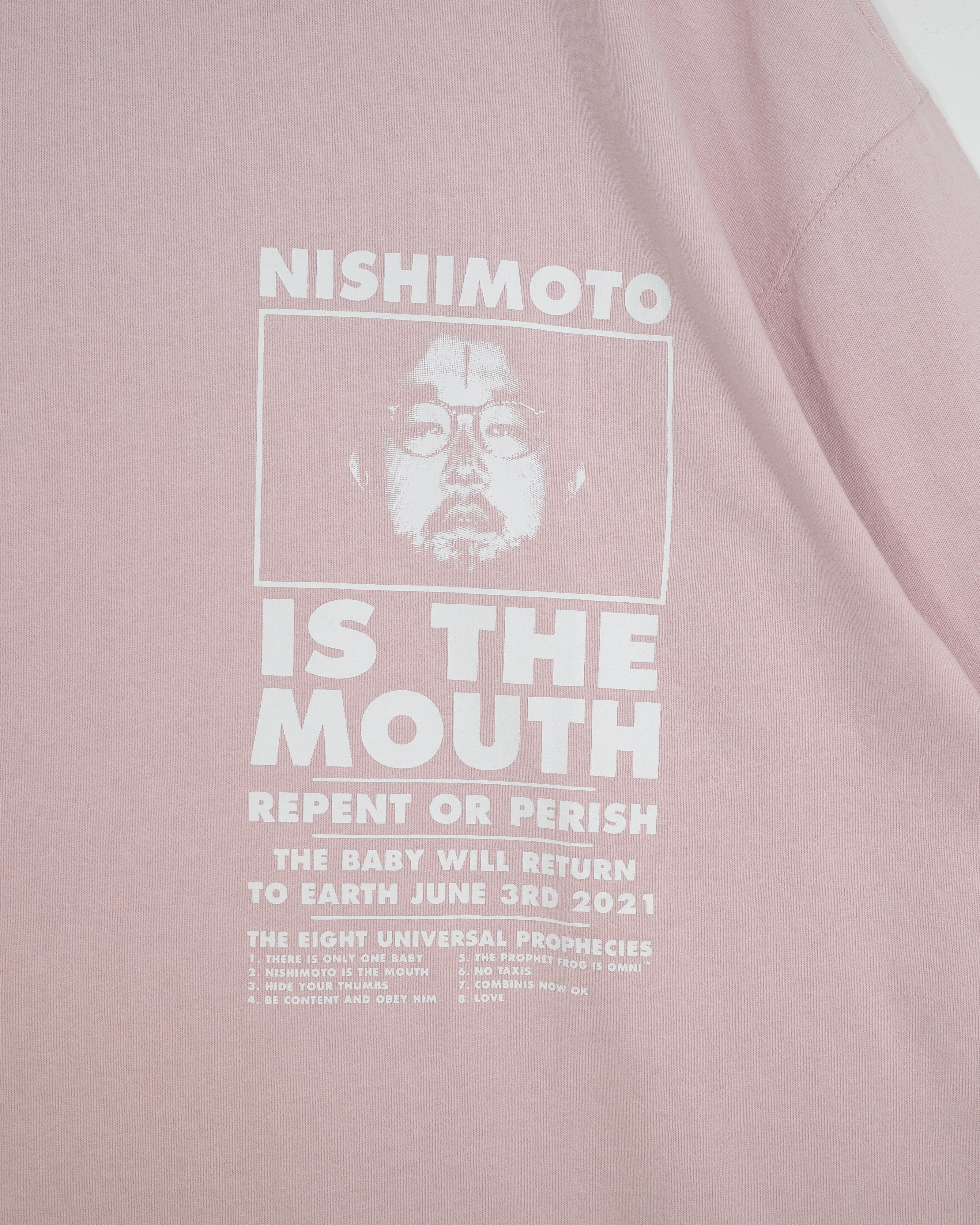 NISHIMOTO IS THE MOUTH S/S TEE NIM-SP02C SMOKE PINK