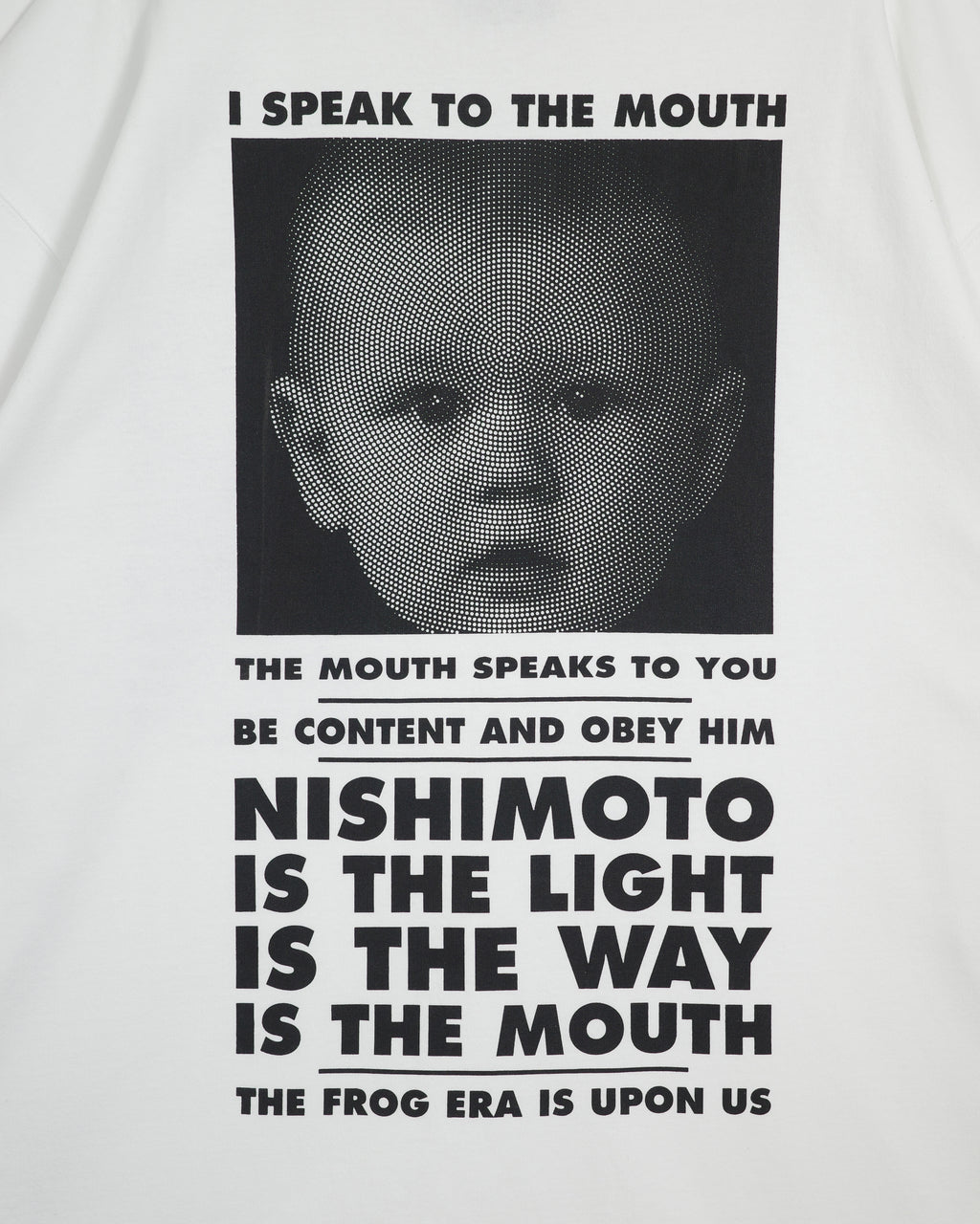 NISHIMOTO IS THE MOUTH S/S TEE NIM-SP02C WHITE/BLACK