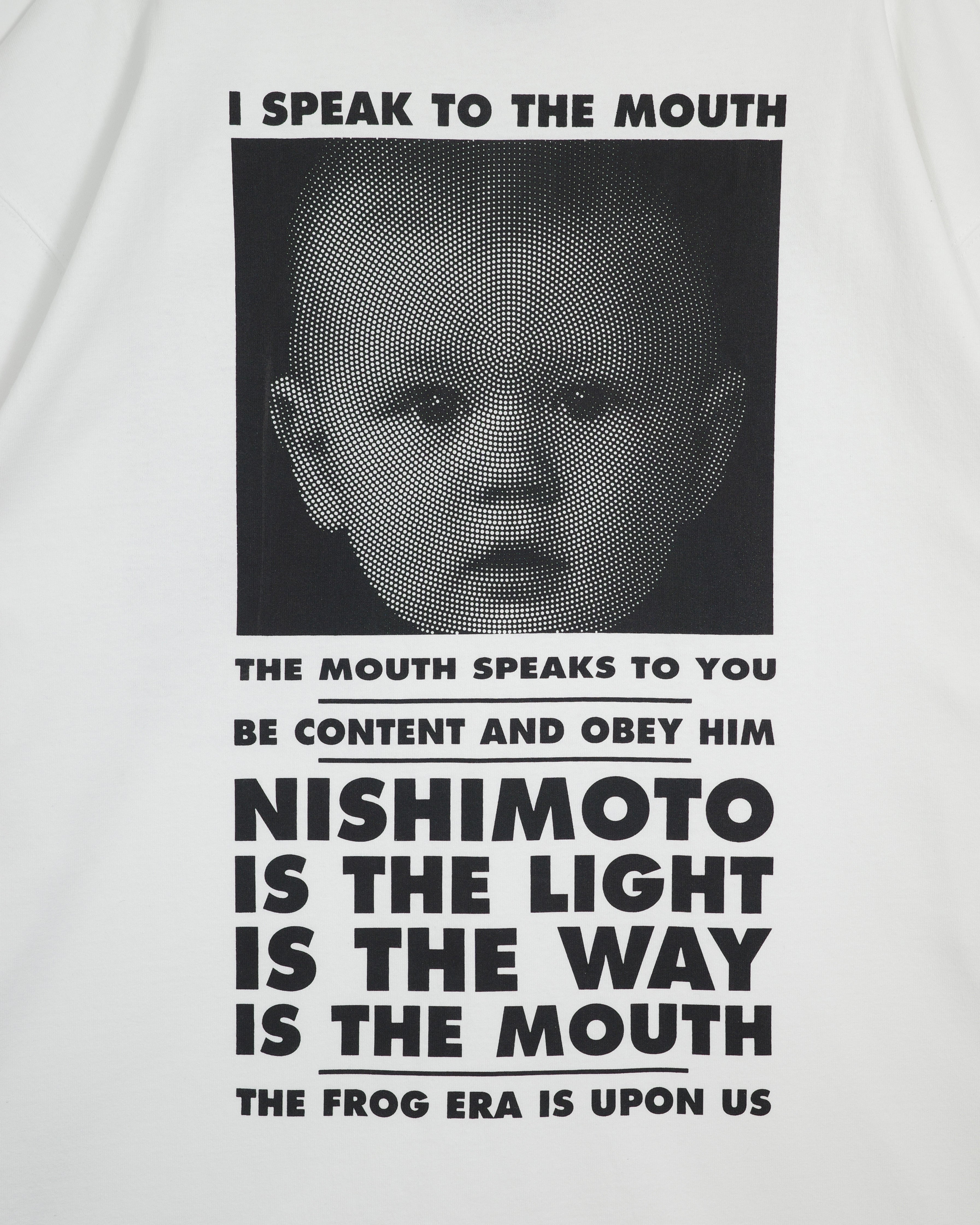 NISHIMOTO IS THE MOUTH S/S TEE NIM-SP02C WHITE/BLACK