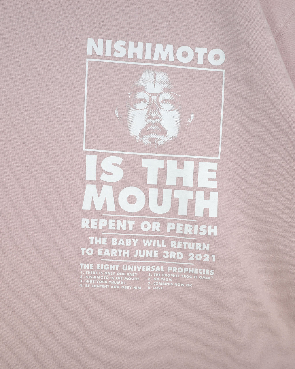 NISHIMOTO IS THE MOUTH S/S TEE NIM-SP01C SMOKE PINK