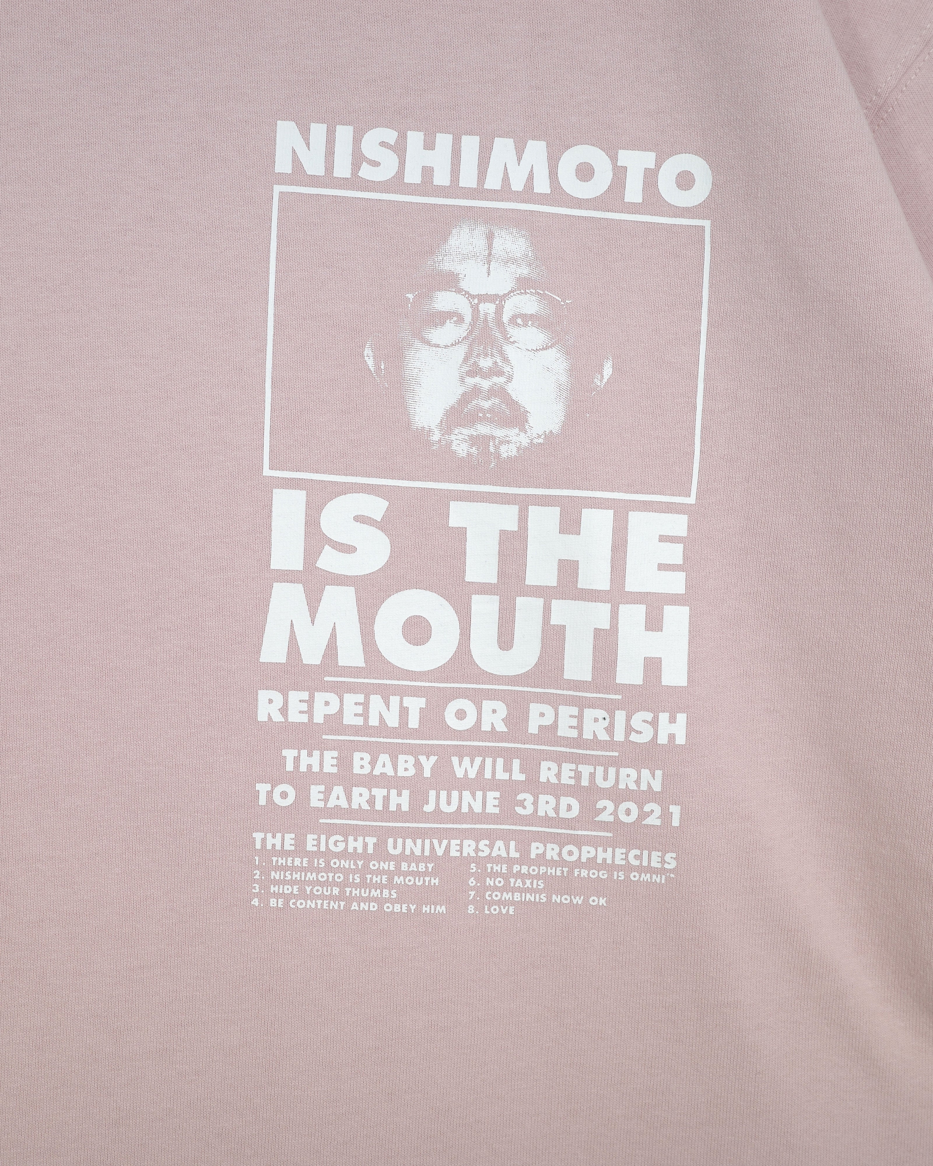 NISHIMOTO IS THE MOUTH S/S TEE NIM-SP01C SMOKE PINK