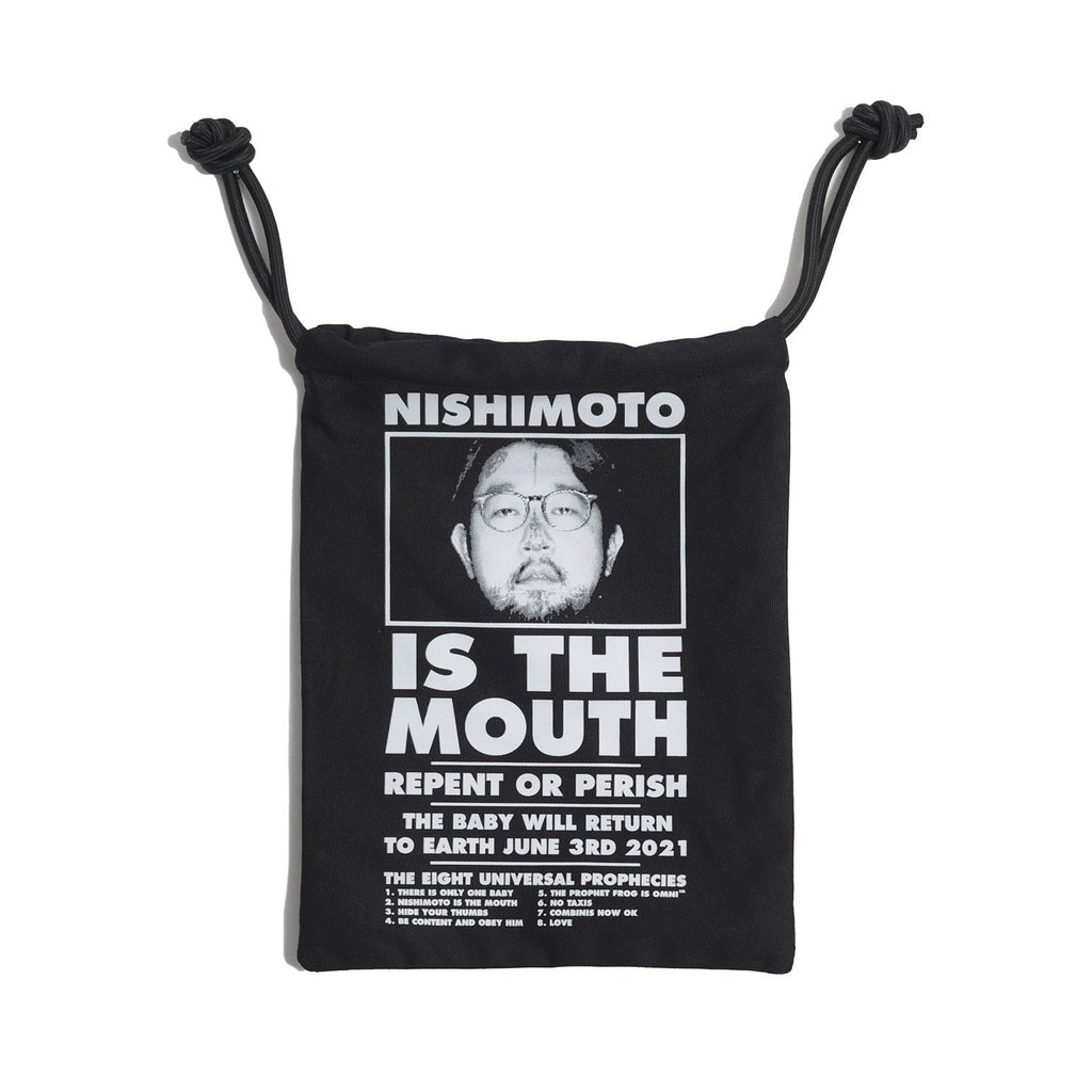 NISHIMOTO IS THE MOUTH BIG DRAWSTRING BAG NIM-G27 BLACK