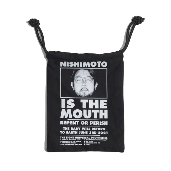 [Expected delivery around the end of January 2025] NISHIMOTO IS THE MOUTH BIG DRAWSTRING BAG NIM-G27 BLACK