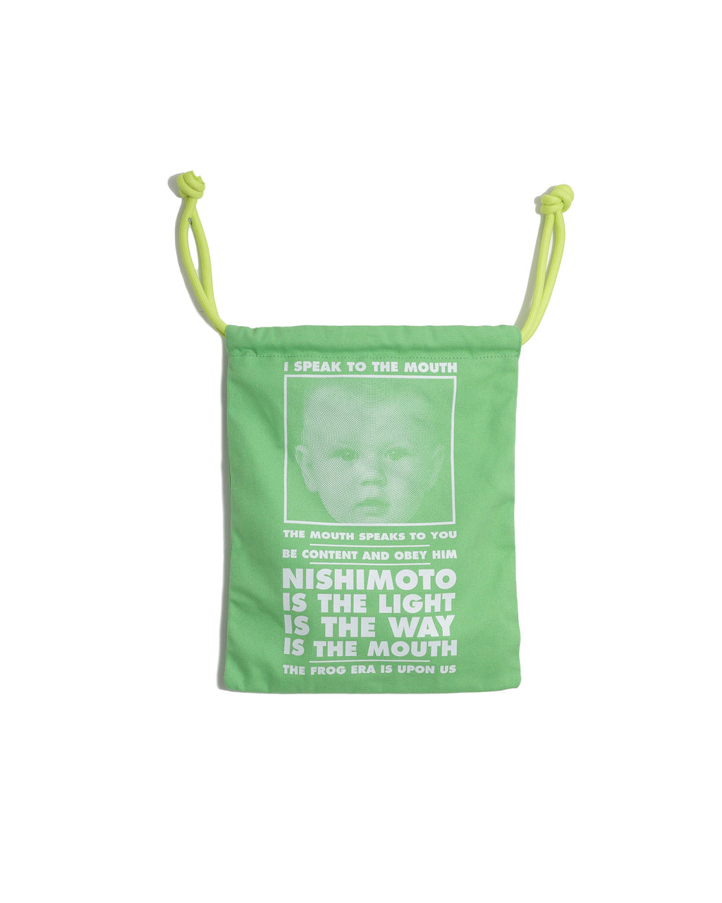 NISHIMOTO IS THE MOUTH BIG DRAWSTRING BAG NIM-G27 GREEN